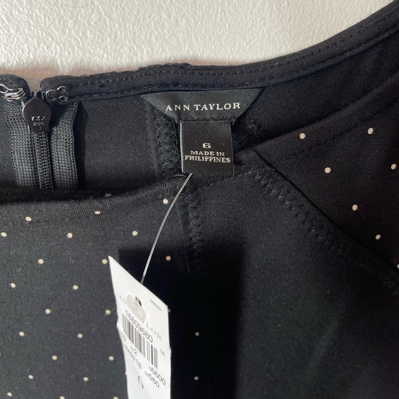 NEW ANN TAYLOR SHEATH POLKA DOT DRESS woman’s 6 - Picture 7 of 7